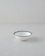Porcelain Bowl Black - White - 14 cm