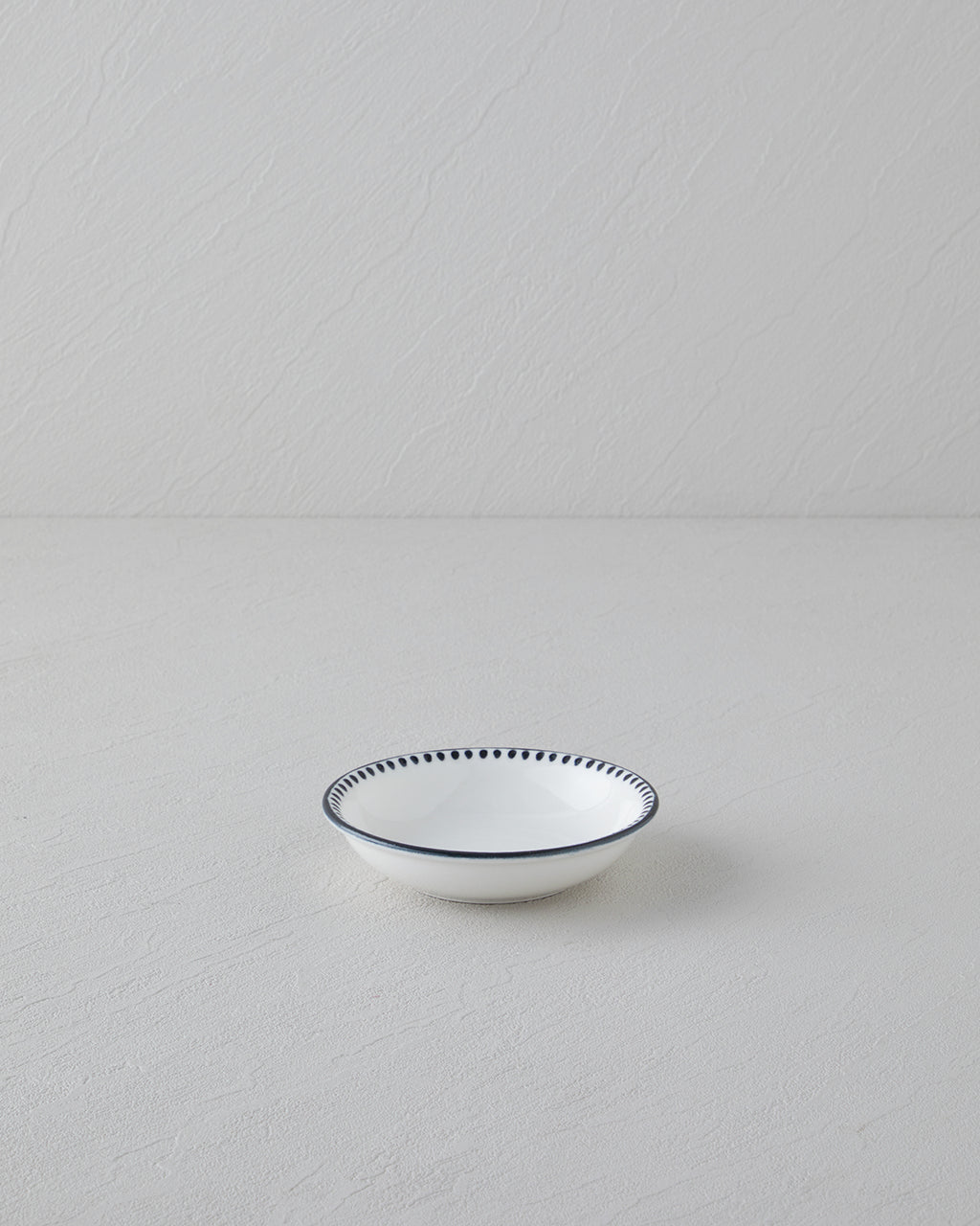 Black Dots Porcelain Snack Bowl 11 cm Black - White