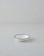 Black Dots Porcelain Snack Bowl 11 cm Black - White
