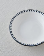 Black Dots Porcelain Snack Bowl 11 cm Black - White (view 3)