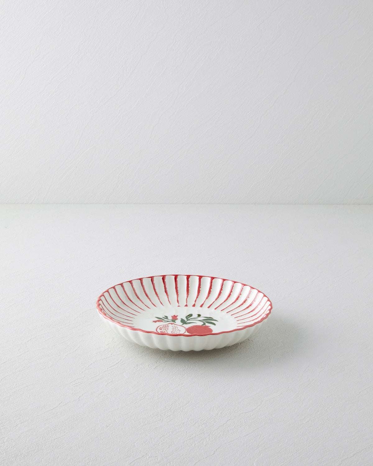 Ceramic Deep Plate 21 cm Red
