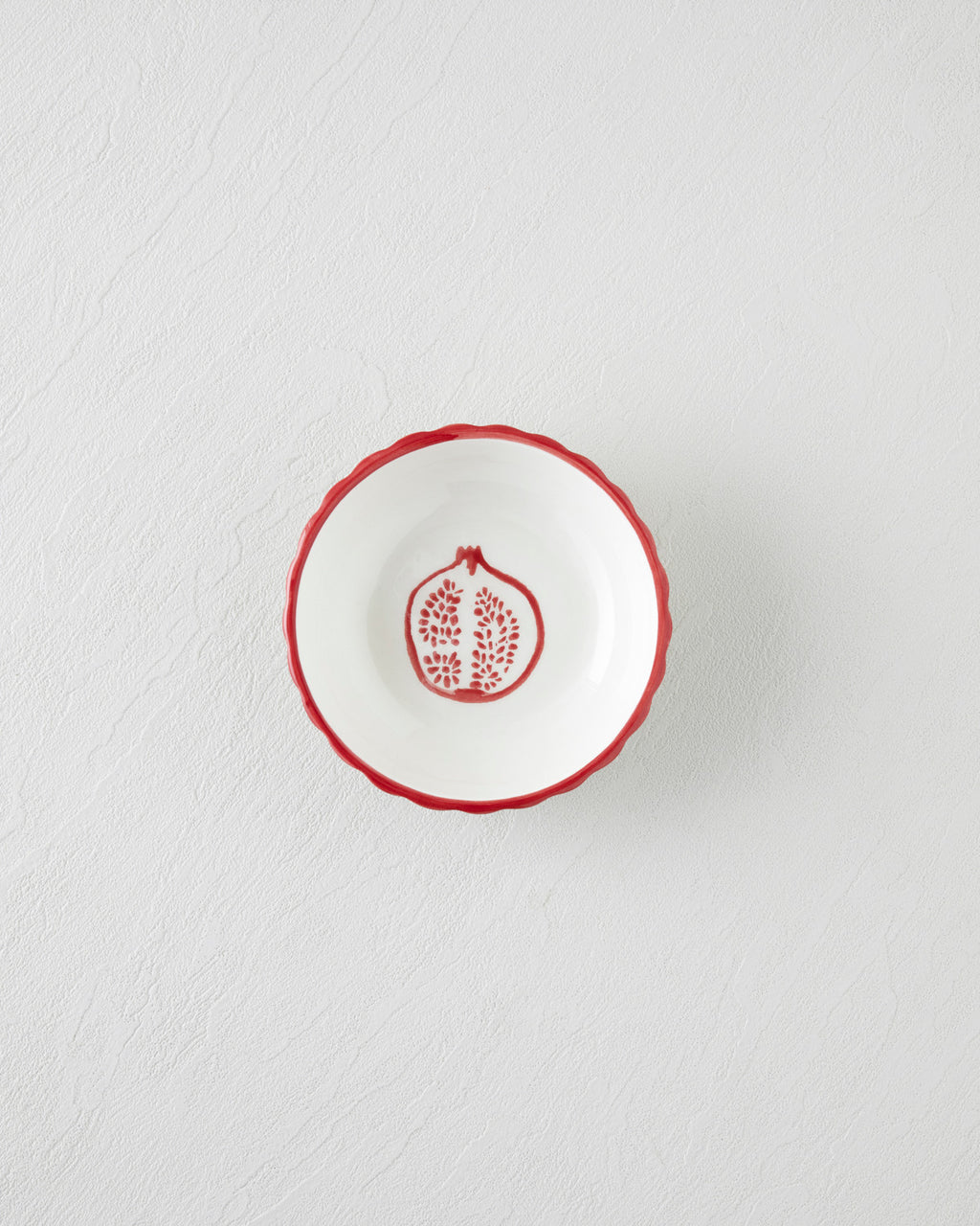 Ceramic Snack Bowl 13 cm Red (view 2)