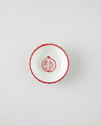 Ceramic Snack Bowl 13 cm Red (view 2)