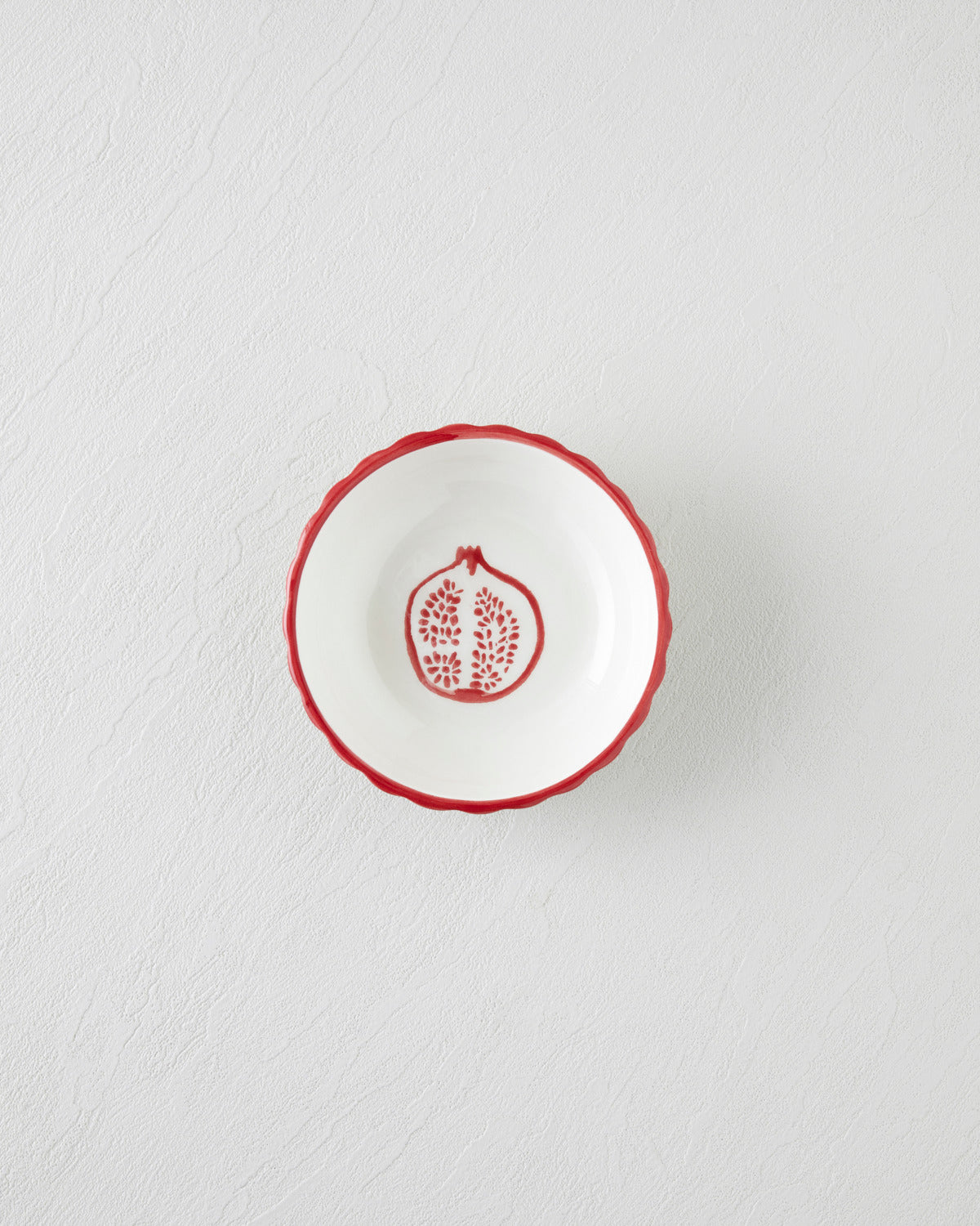 Ceramic Snack Bowl 13 cm Red (view 2)