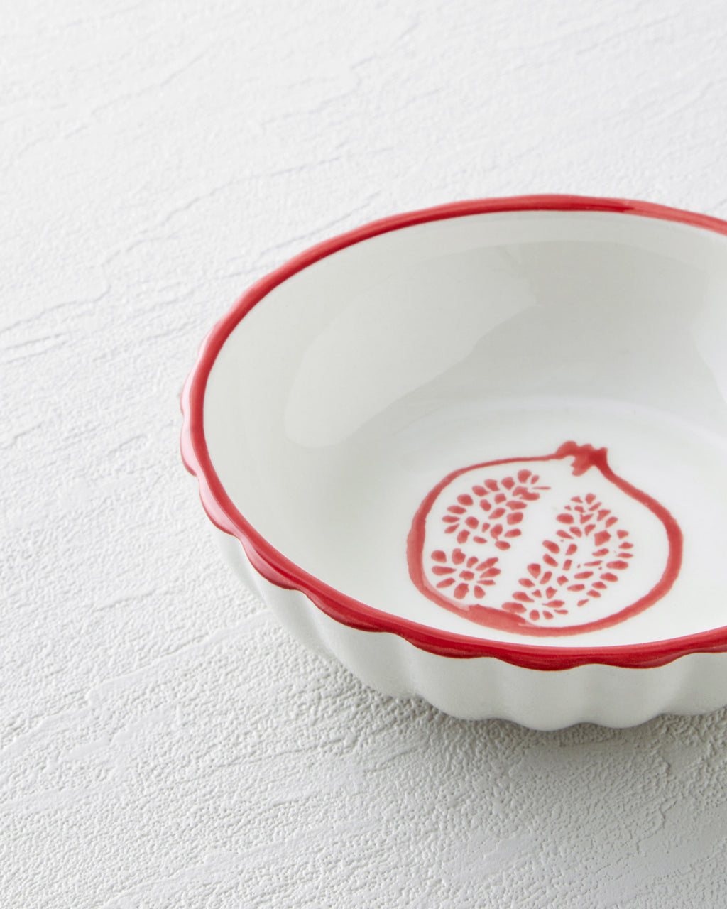 Ceramic Snack Bowl 13 cm Red (view 3)