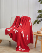 Ribbon Joy Sofa Throw 130x170 cm Red (view 2)