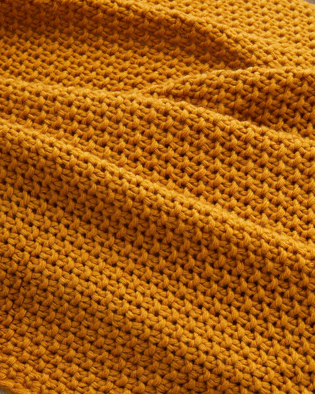 Celeste Sofa Throw 130x170 cm Mustard (view 3)