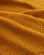 Celeste Sofa Throw 130x170 cm Mustard (view 3)
