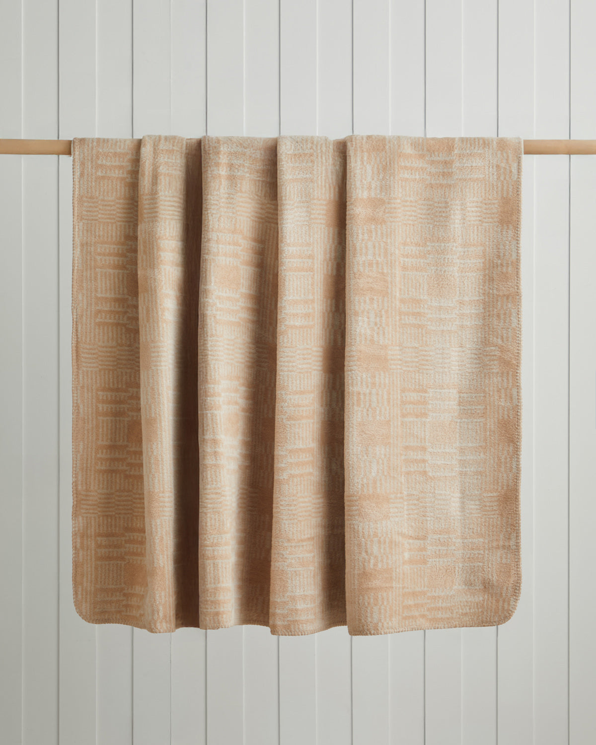 Cotton Single Size Blanket 150x200 cm Ecru (view 2)