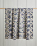 Cotton Double Size Blanket 200x220 cm Blue (view 2)