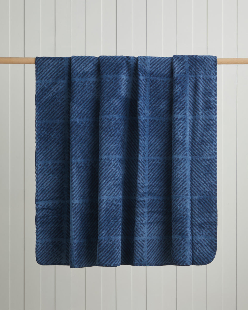 Cotton Single Size Blanket 150x200 cm Navy Blue (view 2)