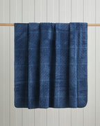 Cotton Single Size Blanket 150x200 cm Navy Blue (view 2)