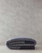 Modern Chevron Cotton Acrylic Double Size Blanket 200x220 cm Dark Gray (view 3)