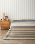 Smooth Stripes Cotton Acrylic Single Size Blanket 150x200 cm Beige