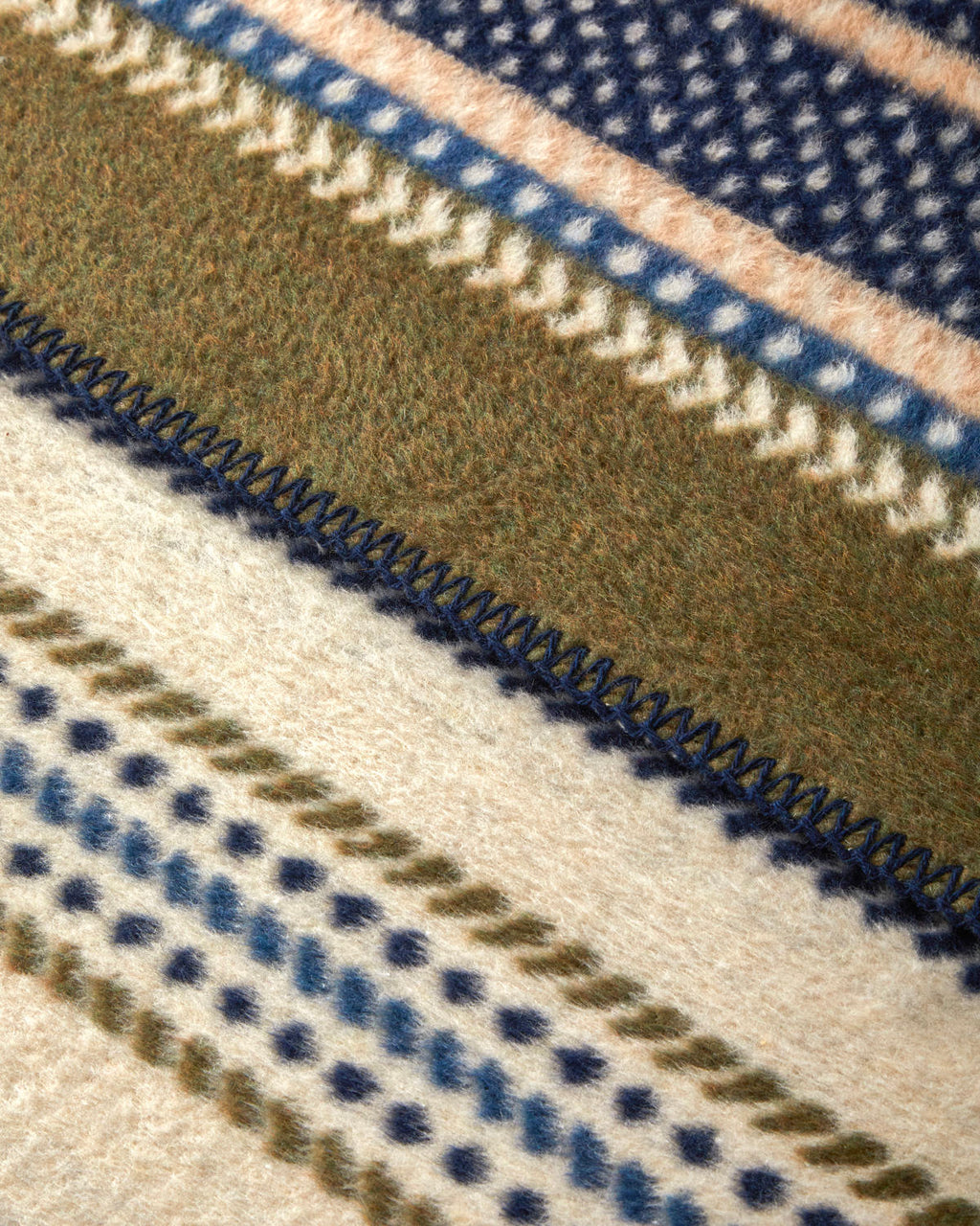 Smooth Stripes Cotton Acrylic Single Size Blanket 150x200 cm Beige (view 2)