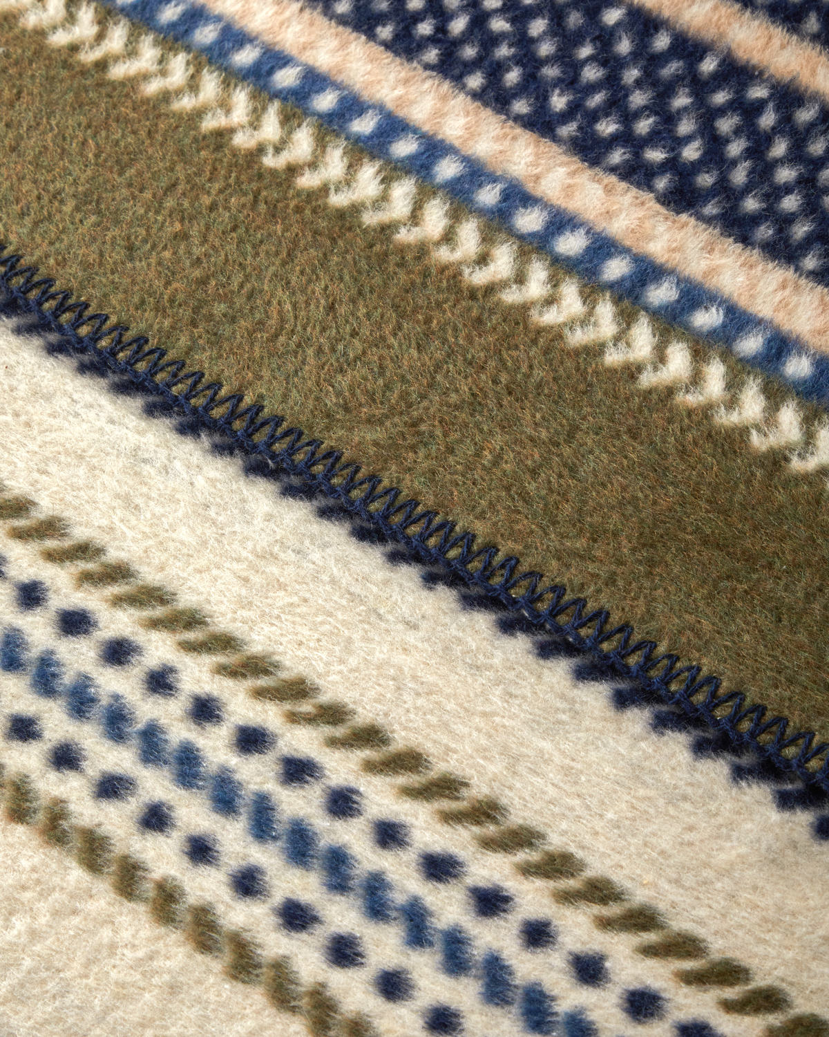 Smooth Stripes Cotton Acrylic Single Size Blanket 150x200 cm Beige (view 2)