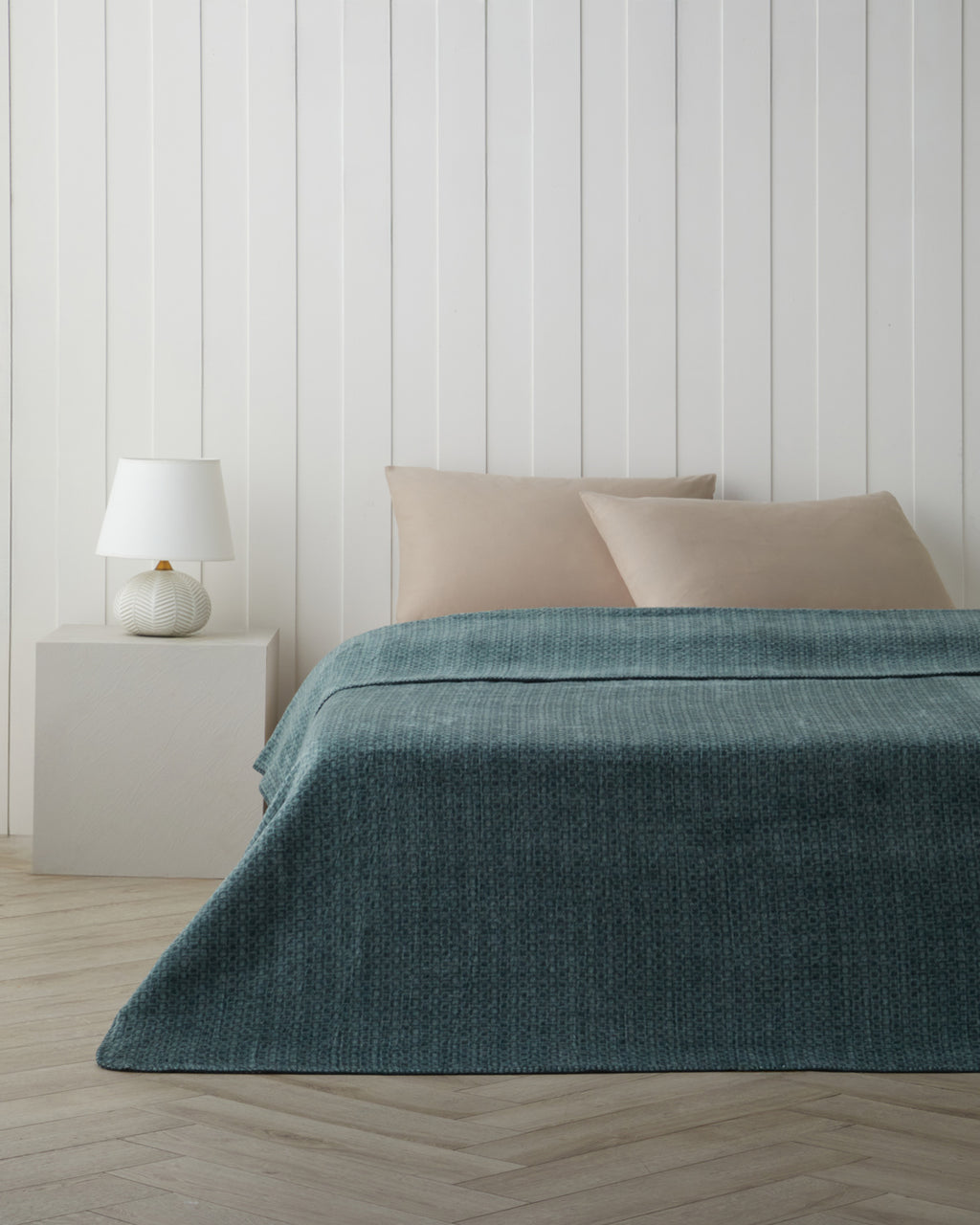 Modern Mosaic Cotton Acrylic Single Size Blanket 150x200 cm Gray
