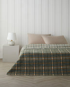 Plaid Tale Cotton Acrylic Single Size Blanket 150x200 cm Dark Green