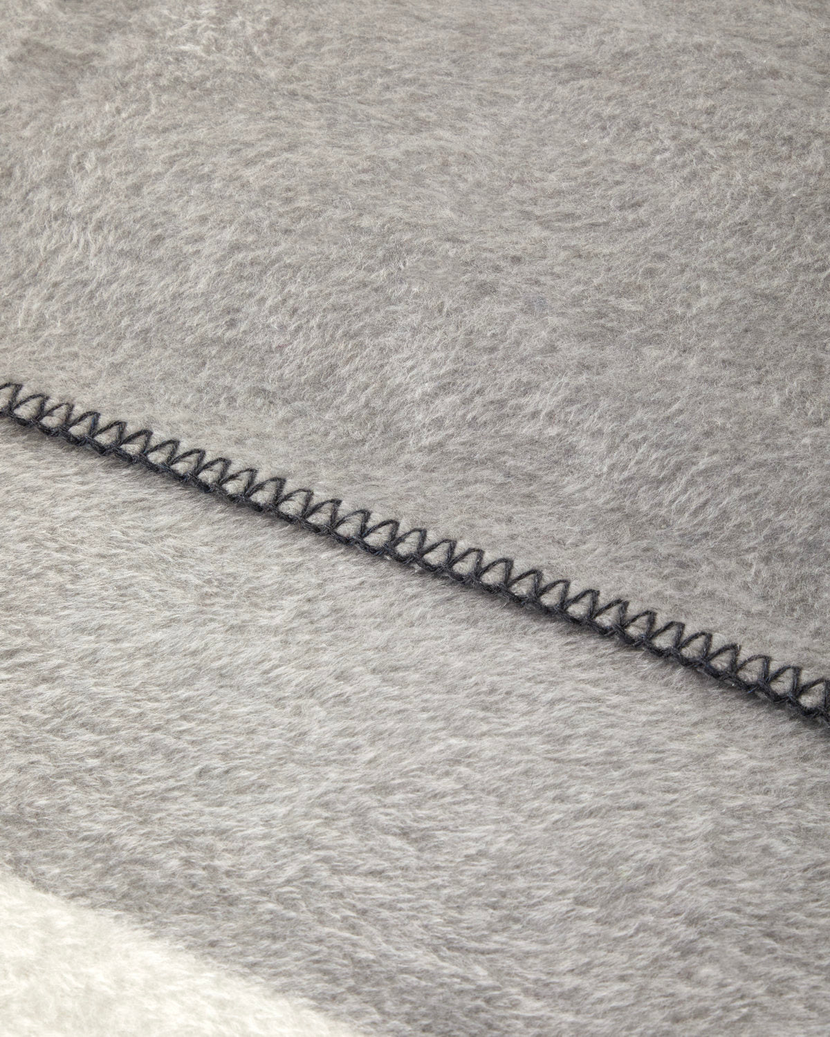 Modern Line Cotton Acrylic Blanket Gray - Double 200x220 cm (view 2)