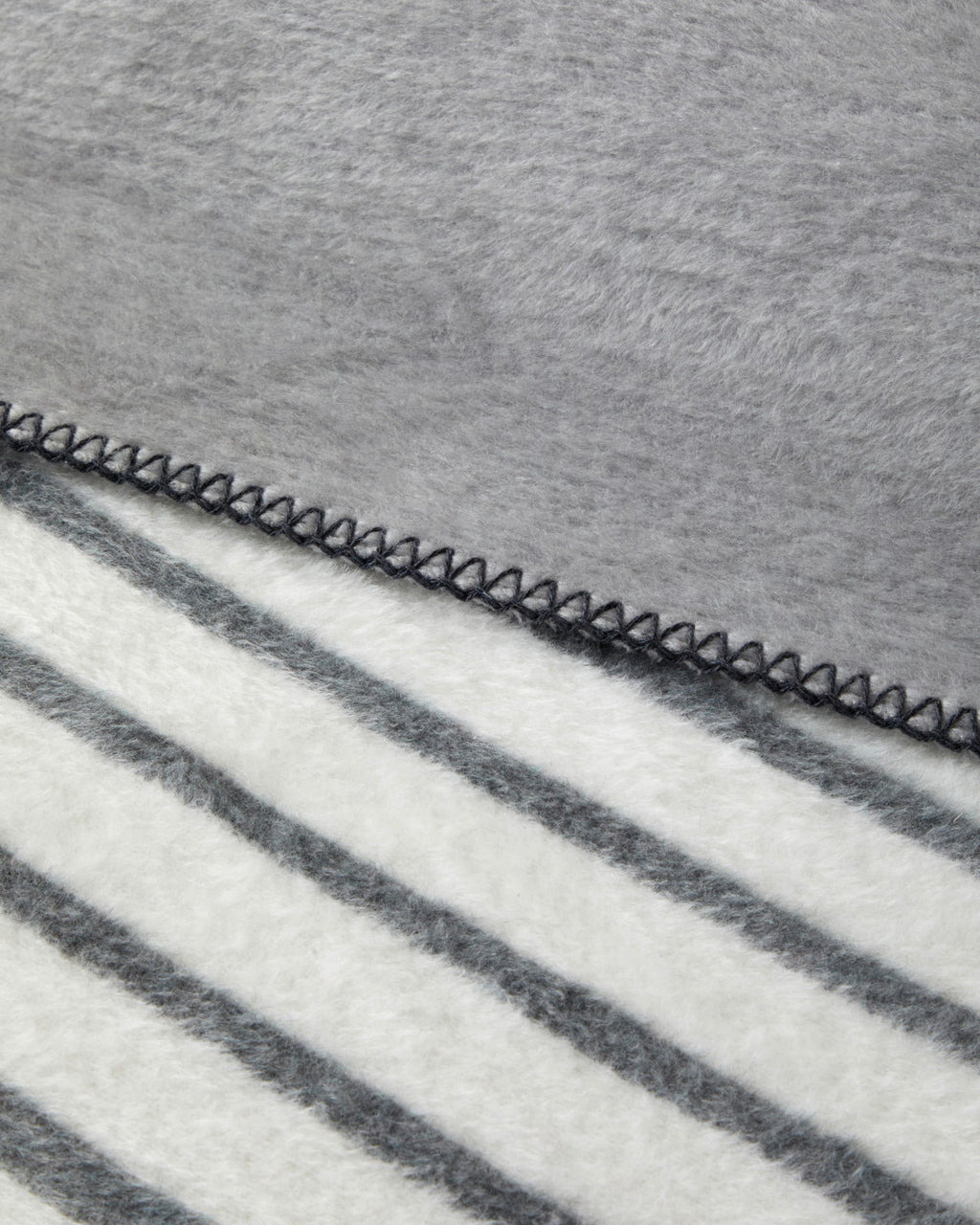 Modern Line Cotton Acrylic Blanket Gray (view 5)