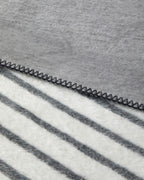 Modern Line Cotton Acrylic Blanket Gray (view 5)