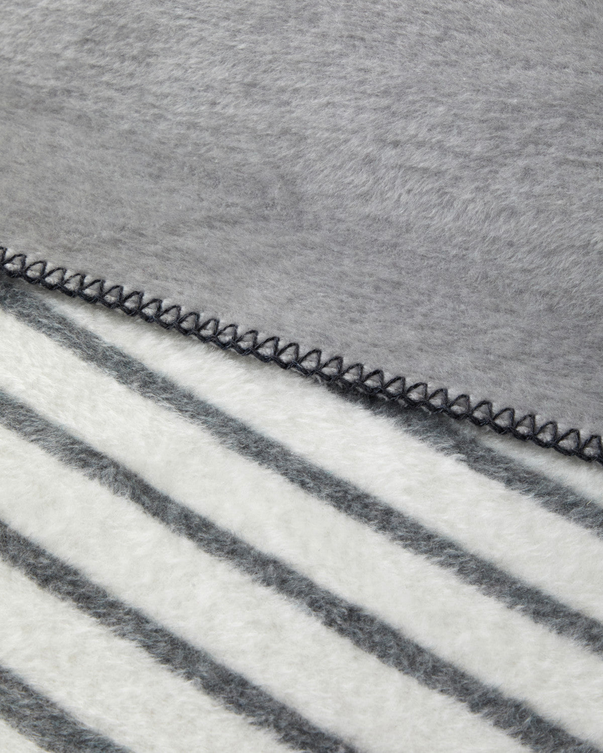 Modern Line Cotton Acrylic Blanket Gray (view 5)