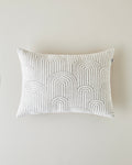 Deluxe Jacquard Decorative Cushion 35x55 cm Cream