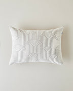 Deluxe Jacquard Decorative Cushion 35x55 cm Cream