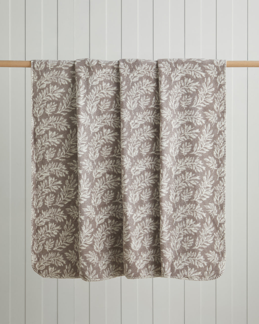 Foliage Cotton Acrylic Blanket Pebble (view 5)