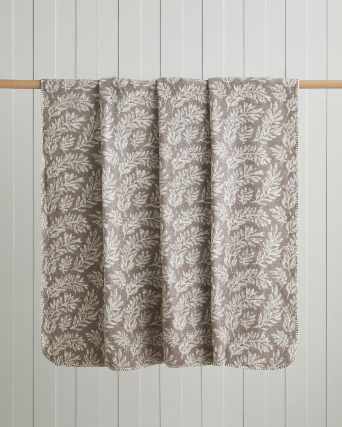 Foliage Cotton Acrylic Blanket Pebble (view 5)