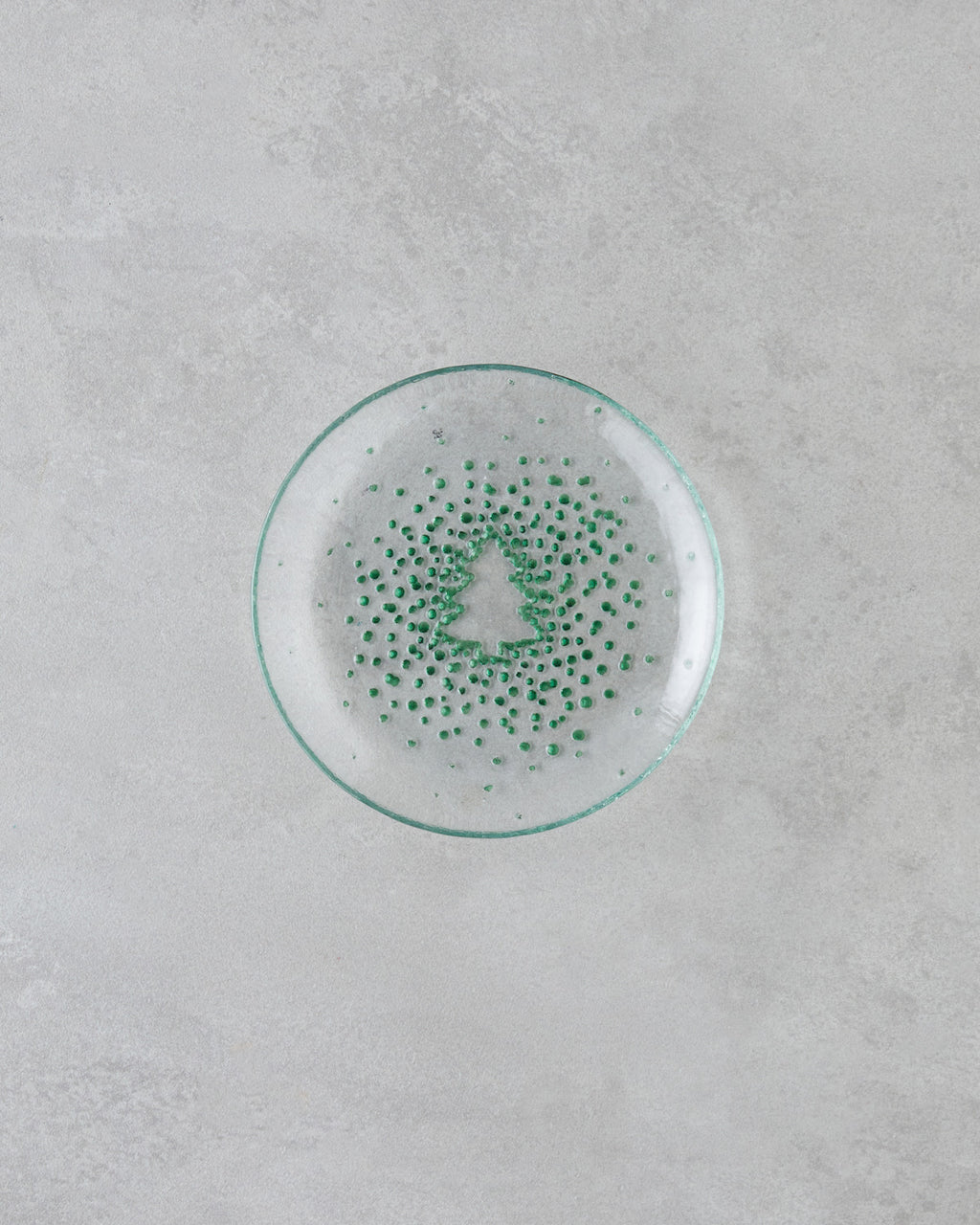 Glass Cake Plate 16 cm Green (view 2)