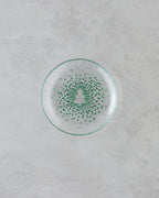 Glass Cake Plate 16 cm Green (view 2)