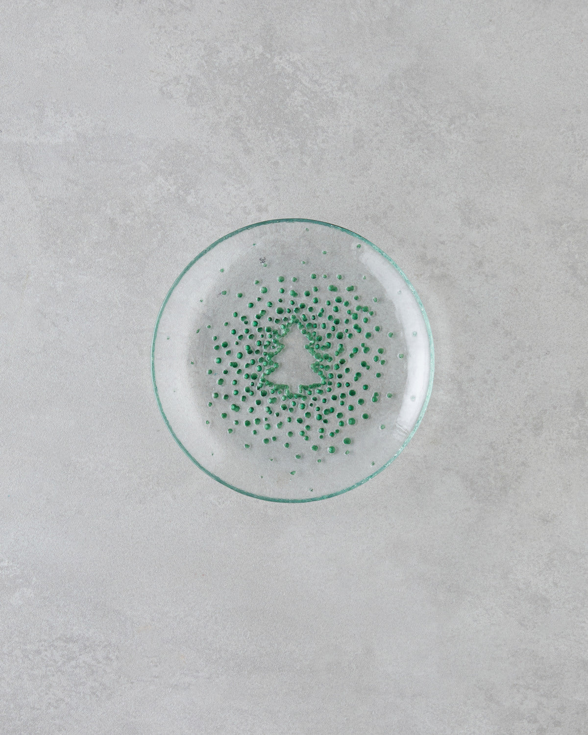 Glass Cake Plate 16 cm Green (view 2)