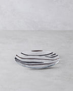 Terra Glass Cake Plate 21 cm Brown - Black
