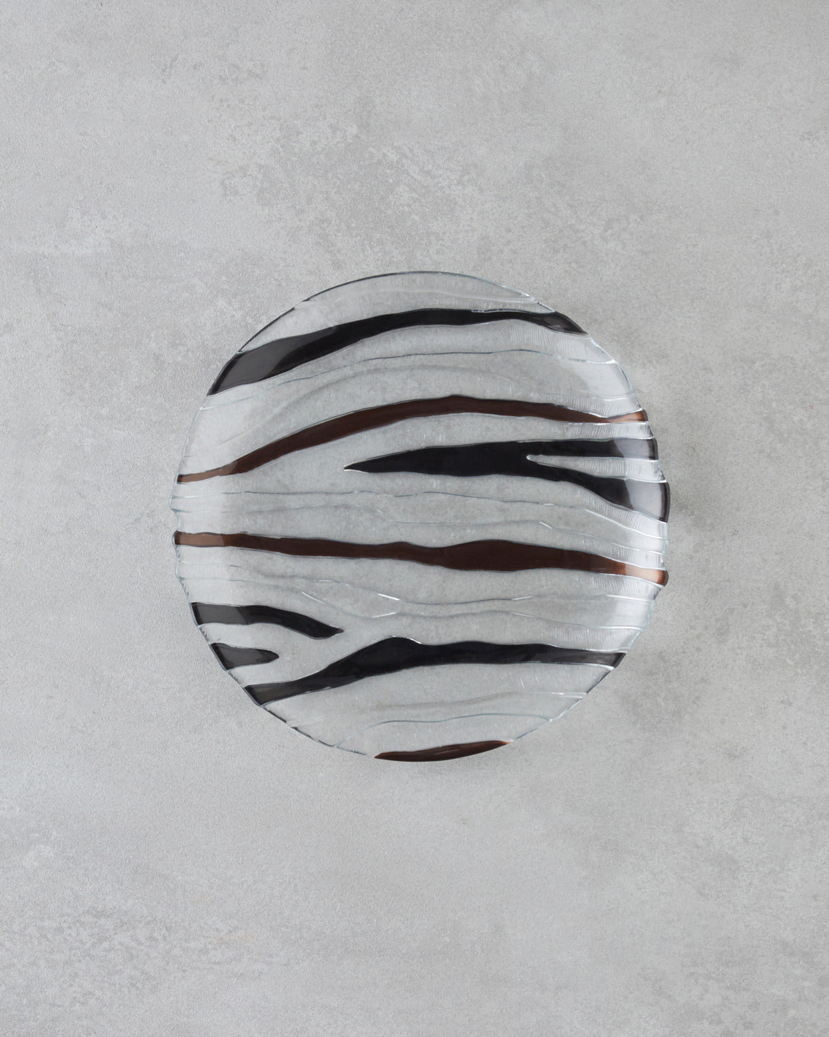 Terra Glass Cake Plate 21 cm Brown - Black (view 2)