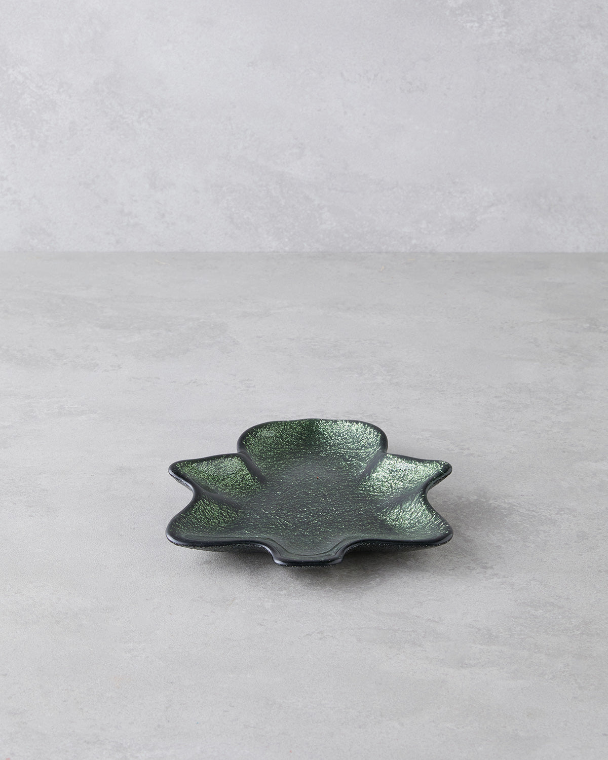 Christmas Tree Glass Snack Bowl 21 cm Green