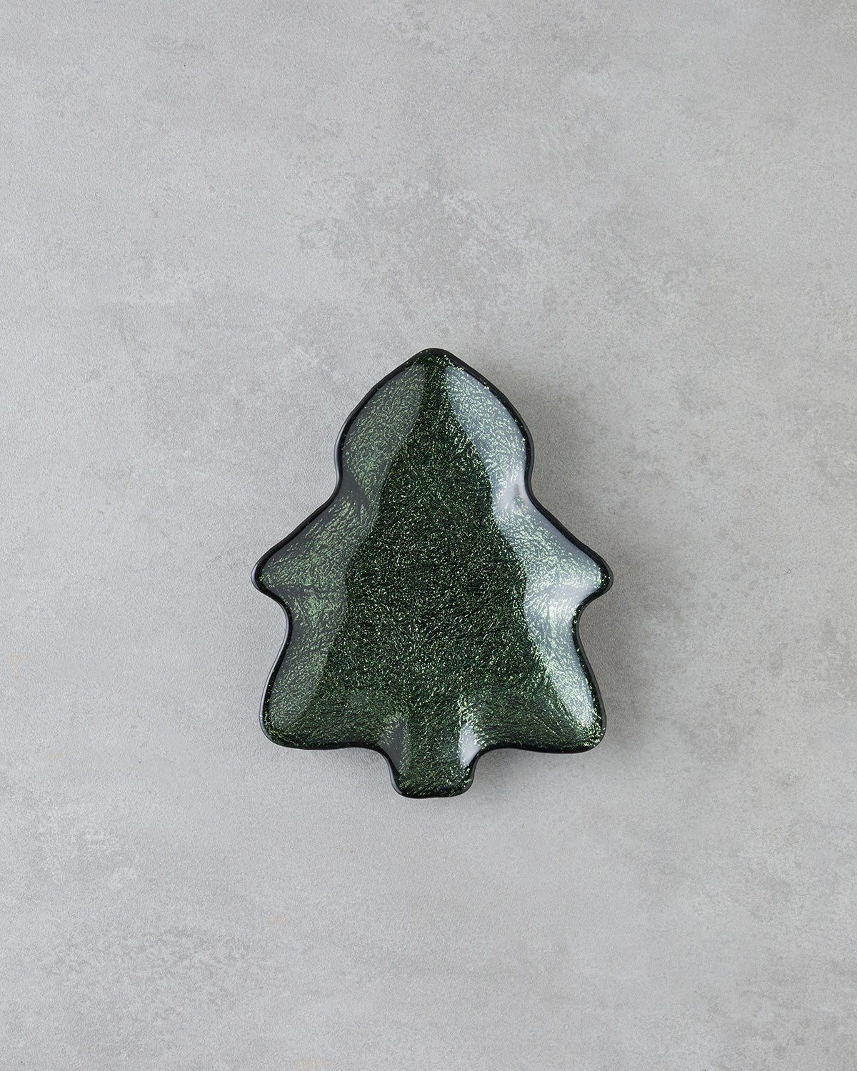 Christmas Tree Glass Snack Bowl 21 cm Green (view 2)