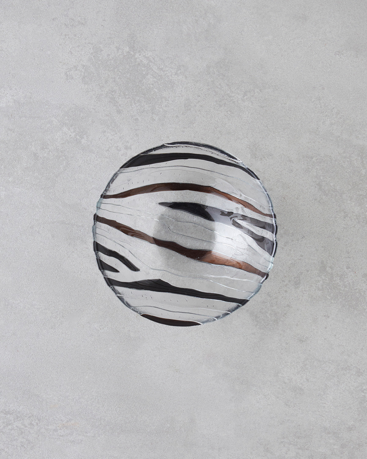 Terra Glass Bowl 16 cm Brown - Black (view 2)