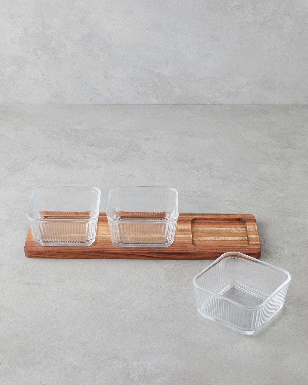 Acacia - Glass 4 Pieces Serving Ware 33x10.5x6 cm Transparent (view 2)