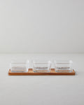 Acacia - Glass 4 Pieces Serving Ware 33x10.5x6 cm Transparent