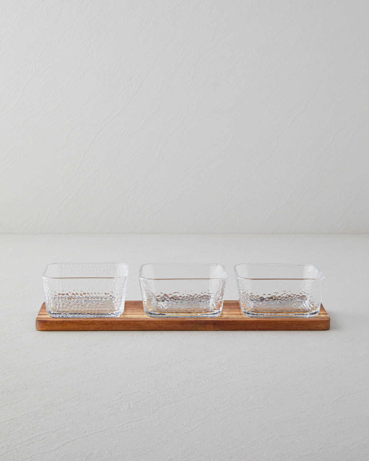 Acacia - Glass 4 Pieces Serving Ware 33x10.5x6 cm Transparent