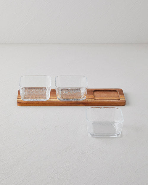 Acacia - Glass 4 Pieces Serving Ware 33x10.5x6 cm Transparent (view 2)