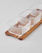 Acacia - Glass 4 Pieces Serving Ware 33x10.5x6 cm Transparent (view 4)