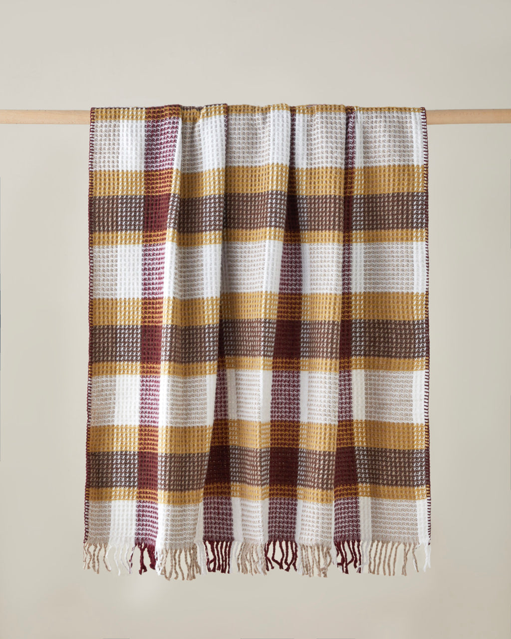 Olive Sofa Throw 130x170 cm Multicolor