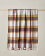 Olive Sofa Throw 130x170 cm Multicolor