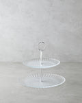 Glass Cookie Stand 21+28 cm Transparent