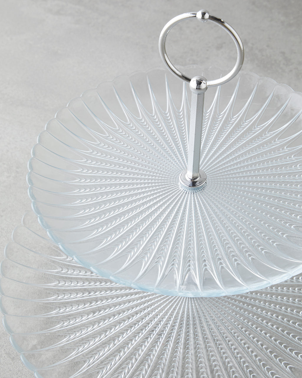 Glass Cookie Stand 21+28 cm Transparent (view 3)
