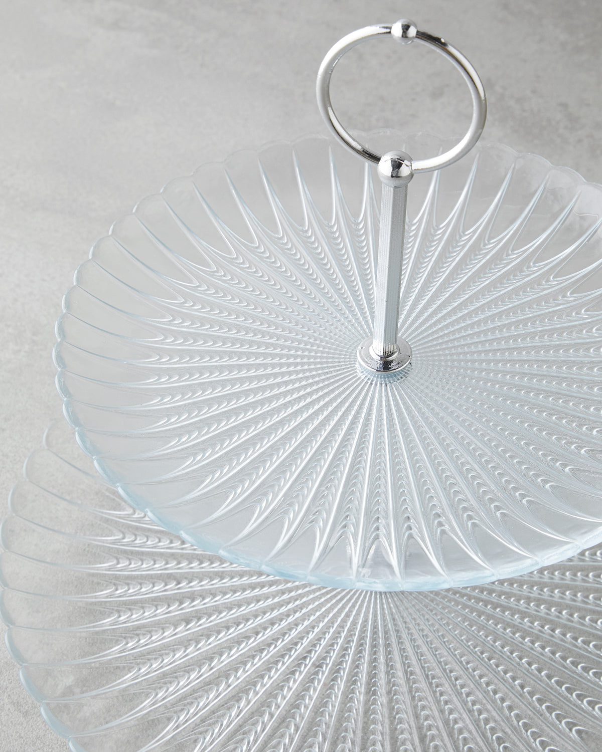 Glass Cookie Stand 21+28 cm Transparent (view 3)