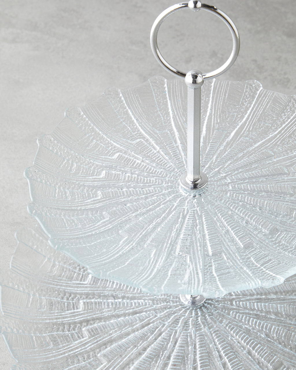 Luce Glass Cookie Stand 21+28 cm Transparent (view 3)