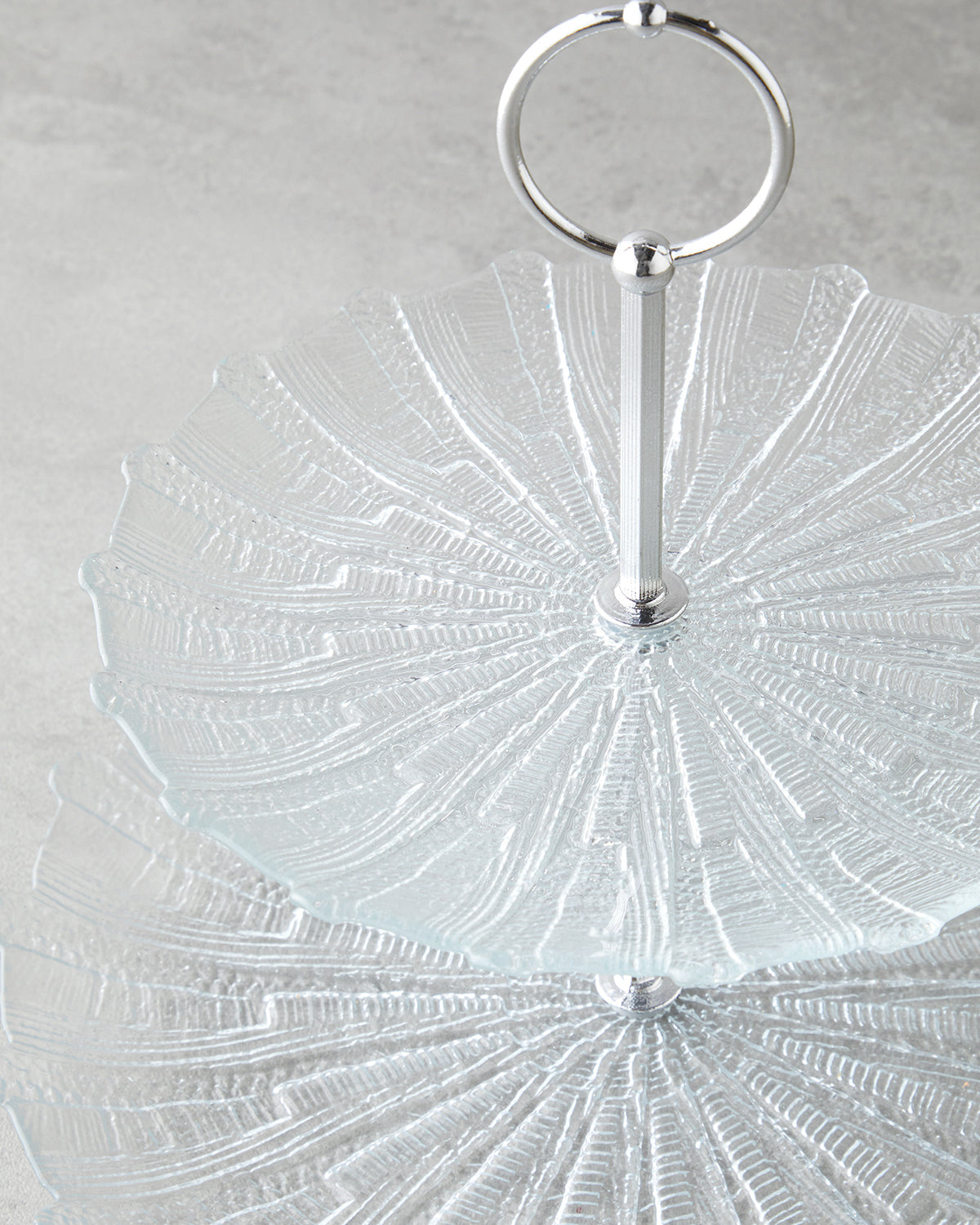 Luce Glass Cookie Stand 21+28 cm Transparent (view 3)